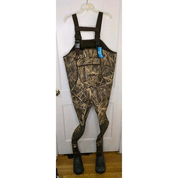 Guide Gear Men's Insulated Hunting Chest Waders 1,000 Gram Realtree Max 7 Size 9 - Picture 1 of 10